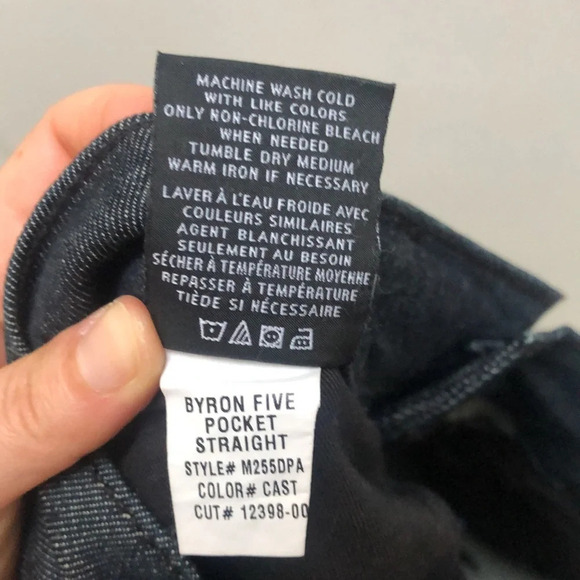 Hudson Byron 5 five Pocket Straight Jeans Indigo  size 34 - Picture 9 of 10